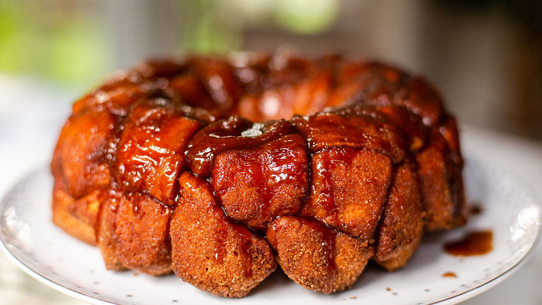 monkey bread on serving platter